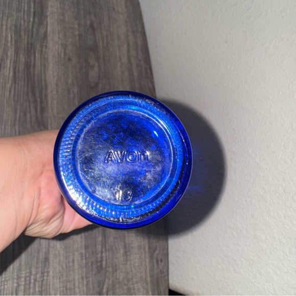 Avon Vintage Collectible Cobalt Blue Skin So Soft Bath Oil Bottle 1970's - Picture 6 of 6
